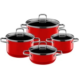 Silit Elegance Line Topf-Set 4-tlg. Kochtopf + Glasdeckel