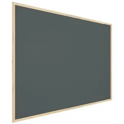 Allboards Grau Pinnwand mit Holz Rahmen 120x90cm Korktafel Korkwand Pinnwand Kork Grau Oberfläche