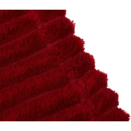 Gözze Feine Corddecke Kuscheldecke 150 x 200 cm Karminrot