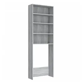 vidaXL Waschmaschinenschrank 64 x 24 x 190 cm Grau Holz
