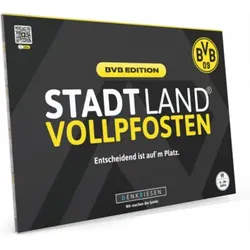 DENKRIESEN BV2017 Stadt Land Vollpfosten® - BVB EDITION - Entscheidend ist aufm Platz. A4-Spielblock