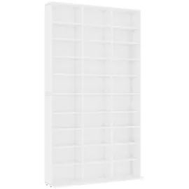 vidaXL CD-Regal 102 x 23 x 177,5 cm Weiß