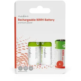 Nedis 2er Set NiMH C Akkus 1,2V 4000mAh HR14