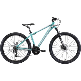 Bikestar Mountainbike BIKESTAR Fahrräder Gr. 41 cm, 27,5 Zoll (69,85 cm), blau (türkis) Hardtail für Damen und Herren, Kettenschaltung