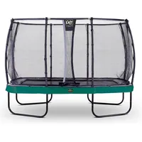 EXIT TOYS EXIT Elegant Premium Trampolin 244x427cm mit Deluxe Sicherheitsnetz - grün