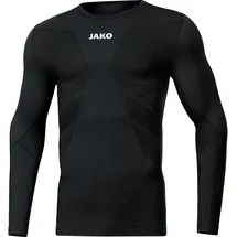 Jako Comfort recyceltes langarm Funktionsshirt Kinder schwarz 140/152