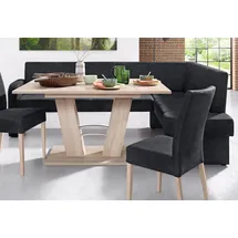Home Affaire Eckbank "Umag", schwarz, B:210cm H:89cm T:160cm, 100% Polyester Primabelle ( Microfaser );100% Polyester Duncan ( Luxus-Microfaser), Sitzbänke, Eckbank, 210 x 60 cm