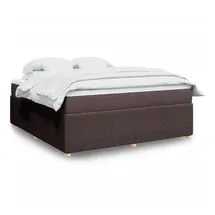 vidaXL Boxspringbett 180 x 200 cm Dunkelbraun