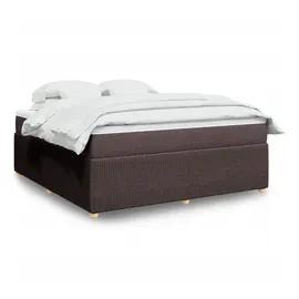 vidaXL Boxspringbett 180 x 200 cm Dunkelbraun