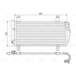 Kondensator Klimaanlage VALEO 814456