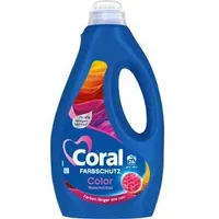 Coral Waschmittel Optimal Color Feinwaschmittel, flüssig, Color Shine, 1,3 Liter, Waschladungen 26
