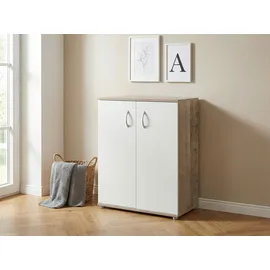 Arthur Berndt Mehrzweckschrank Knut 2-türig 60 x 83 x 35 cm Eiche weiß