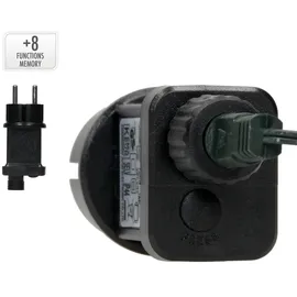 ECD Germany LED Cluster Lichterkette 8m 400 LEDs Extra Warmweiß, 8 Modi, IP44