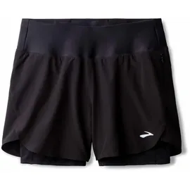 Brooks Damen Chaser 5" 2-in-1 Short 2.0 schwarz