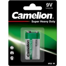 Camelion Super Heavy Duty 9V Block E-Block 6F22 Zink Kohle Batterie lose