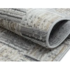 otto home Teppich OTTO HOME "Yasmin, LAGERRÄUMUNG", beige (creme), B:160cm H:8mm L:230cm, Polyester, Teppiche, Teppich, Kurzflor, modernes Design, mit Bordüre, pflegeleicht, Wohnzimmer