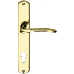 Drücker/Schilder Verona BB Messing poliert