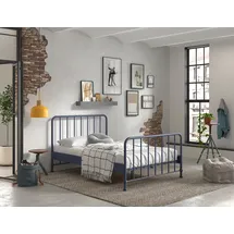 Vipack BRONXX Jugendbett 140 x 200 cm Blau