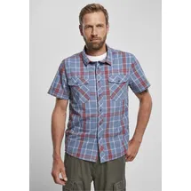 Brandit Textil Roadstar Kurzarmhemd Red / Blue L