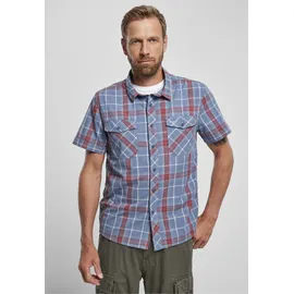 Brandit Textil Roadstar Kurzarmhemd Red / Blue L