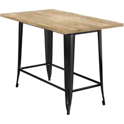 Tolix Tisch | Schwarz | B:T:H 120 x 70 x 78 cm | Industrie Tisch, Retrotisch, Industrial Tisch