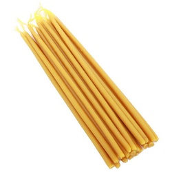 NKlaus Bienenwachskerze 4450g (ca. 500 St) Kerzen 100% Bienenwachs L 25cm gelb