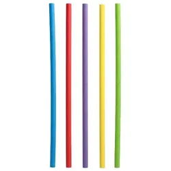 Papstar 3000 Shake-Halme aus Papier `pure` Ø 8 mm · 25 cm bunt Strohhalme Trinkhalme farbig sortiert