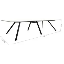 VEPA Konferenztisch VPAX für 10 Personen TVPXR360120 360x120cm Tesla