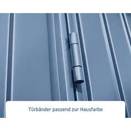 EcoStar Gerätehaus Trend-P Typ 1 x 2,48 x 1,53 x 2,27 m taubenblau