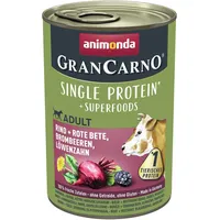 Animonda GranCarno Superfoods Rind + Rote Bete, Brombeeren, Löwenzahn 6 x 400 g