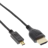 InLine HDMI Superslim Kabel slim 0,5 m schwarz