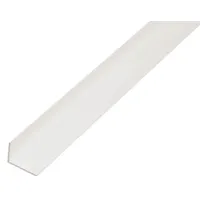 GAH Alberts Winkelprof. ungleichschenkelig, ungel L1000x B40x H10x S2mm Kunststoff weiß