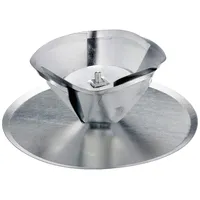 FireFix Kaminlochdeckel Metall Ø 160 mm silber