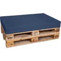 TexDeko Palettenkissen 120 x 80 x 12 cm blau 1 St.