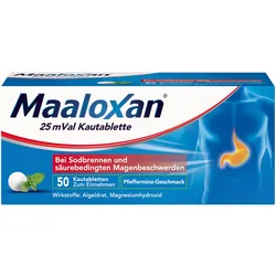 MAALOXAN Kautabletten bei Sodbrennen & Magenschmerzen