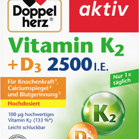 Doppelherz Vitamin K2 + D3 2000 I.E. 30 Tabletten - 30.0 Stück