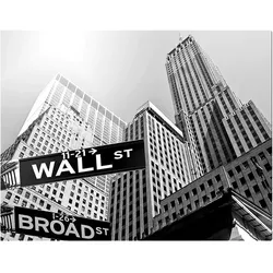ANY IMAGE Kunstdruck »Wall Street«, mehrfarbig, Alu-Dibond - bunt