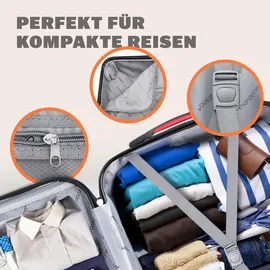 monzana Hartschalen Trolley 4-Rollen Cabin 50 cm / 34 l schwarz