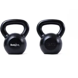 Bodyline Kugelhantel 12 kg Kettlebell Gusseisen