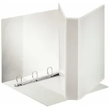 Esselte Präsentations-Ringbuch Standard, A4 Überbreite, weiß 4 D-Ring-Mechanik, Rückenbreite: 65 mm