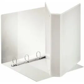 Esselte Präsentations-Ringbuch Standard, A4 Überbreite, weiß 4 D-Ring-Mechanik, Rückenbreite: 65 mm