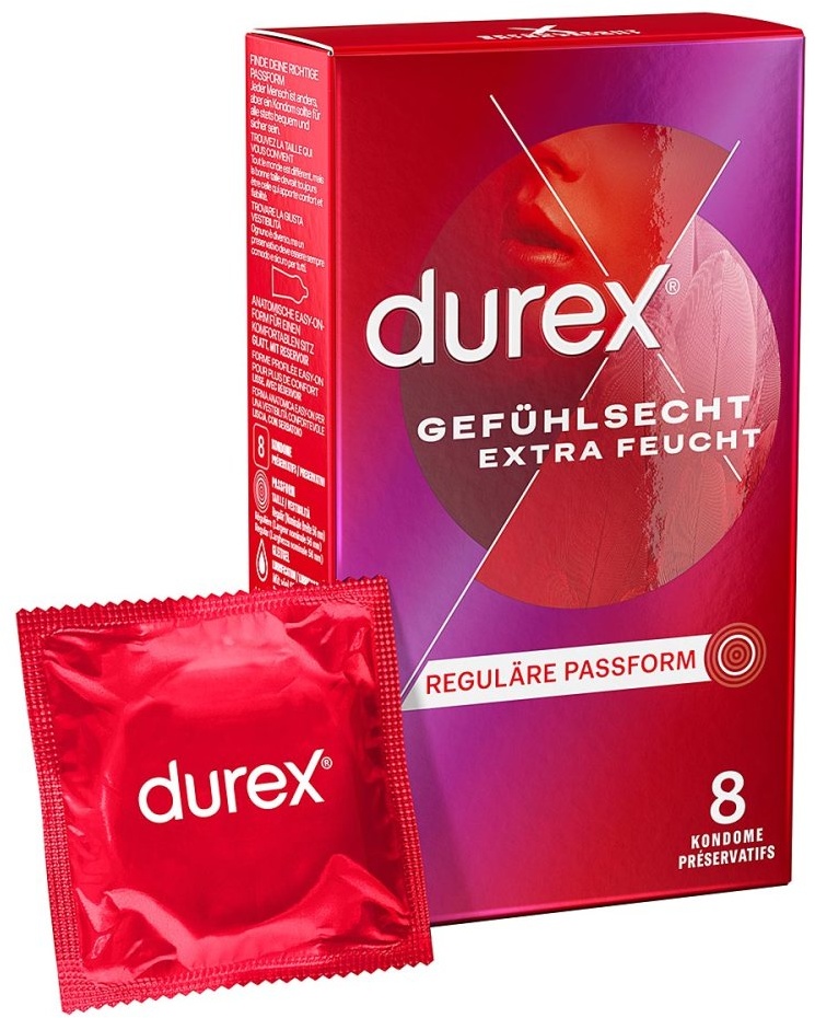 Durex Gefühlsecht Extra Feucht Kondome