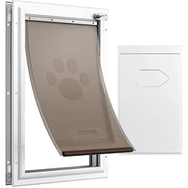 Vevor Hundeklappe 346,1 x 600 mm Weiß XL