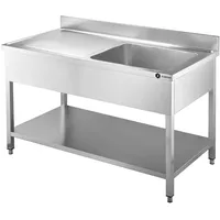 Zorro Spültisch ZST 100/60/L | Edelstahl Spüle | 1000x600x950