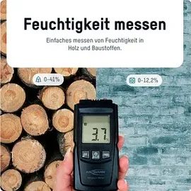 Ansmann Materialfeuchtemessgerät Messbereich Baufeuchtigkeit (Bereich) 0 bis 12.2 % vol Messbereich Holzfeuchtigkeit (Bereich) 0 bis 41 % vol