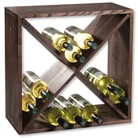 KESPER Weinregal Regalsystem 24 Flaschen 1-tlg. Kiefernholz Braun