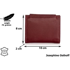 Josephine Osthoff Handtaschen-Manufaktur Josephine Osthoff Geldbörse unisex Portemonnaie bordeaux