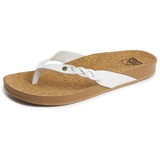 REEF Cushion Court Twist Flipflop, White, 40 EU