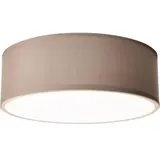 einlicht Deckenleuchte Fabric, braun, E27-Fassung, Ø 30 cm