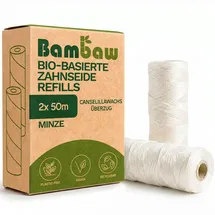 Bambaw Zahnseide Minzgeschmack 2 x 50 m